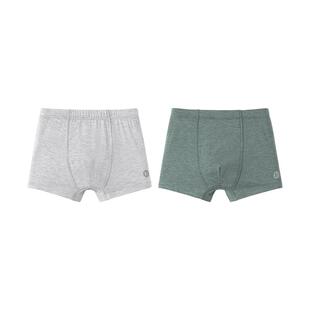 babylove宝宝内裤四季男女童平角裤竹丽尔抑菌儿童四角短裤2条装