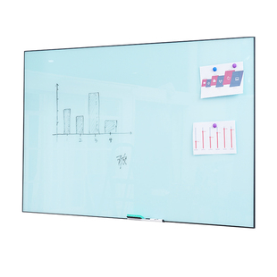 磁性钢化玻璃白板铝合金边框办公室会议黑板儿童家用挂壁挂墙式教学用记事板留言板墙磁吸写字板可订制