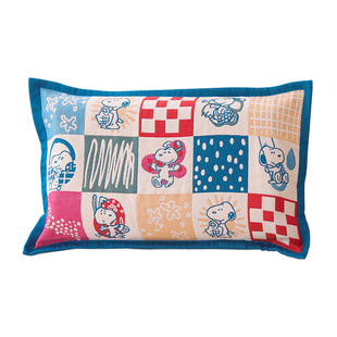 史努比全棉纱布儿童枕头枕套2025新款纯棉卡通可爱婴儿专用枕芯套