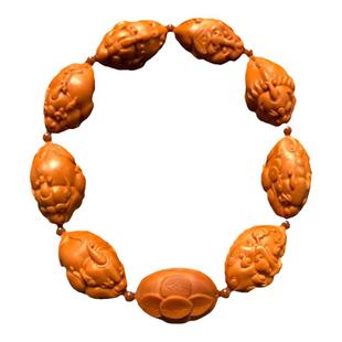 貔犰橄榄核手串男款精雕貔貅男士手链女款高端文玩核雕雕刻高级感