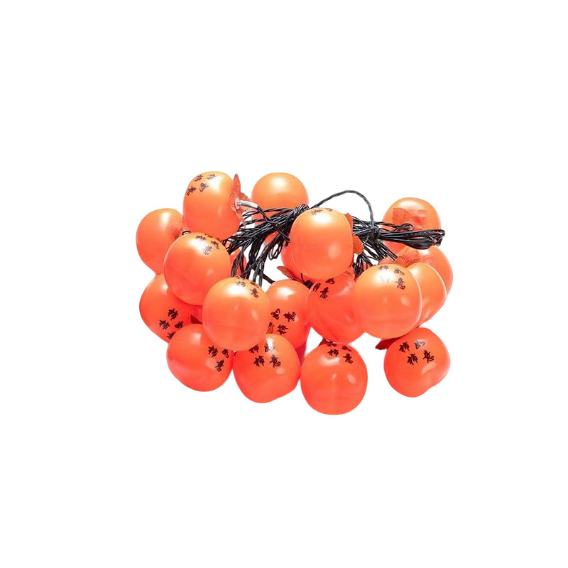 太阳能户外柿子灯室外防雨小夜灯院子新年造景氛围彩灯喜庆氛围灯