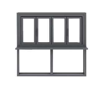 成都全景折叠窗封阳台封窗阳光房铝合金落地全开折叠玻璃窗户门窗