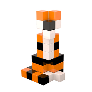 彩色俄罗斯方块磁性百变积木立体七巧拼搭拼装板益智创意宝宝玩具