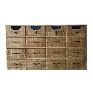 复古斗柜实木做旧网红美式乡村储物柜抽屉展示矮柜餐边柜家用柜子