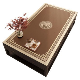 新中式茶几桌垫防油防水客厅高级感茶几桌布2026新款桌面保护垫子