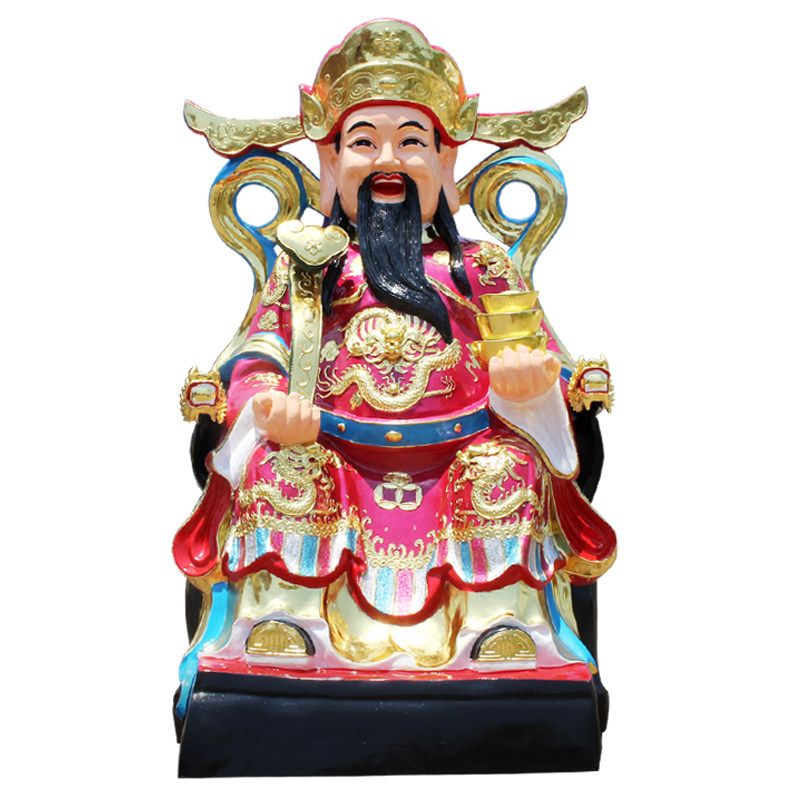 华音殿财神爷佛像树脂玻璃钢材质