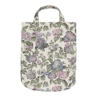 Fable绣球花手提帆布包纯棉通勤收纳高级感原创设计包包手拿包