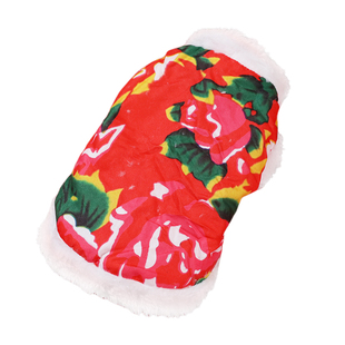 猫咪衣服冬季东北大花袄英短银渐层幼猫狗狗博美泰迪保暖新年唐装