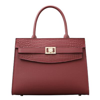 丝雅图压纹高级感真皮妈妈包