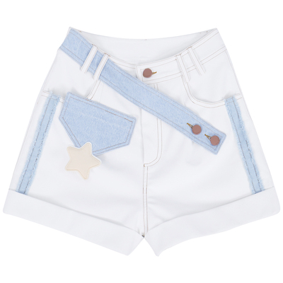 正常腰百搭休闲裤短裤PU