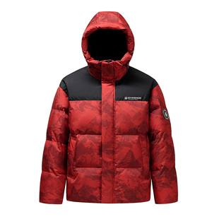 【王一博同款】鸭鸭情侣羽绒服男女同款冬季新款连帽短款迷彩外套