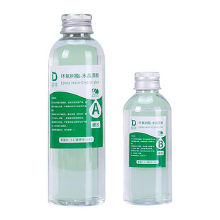 靛律环氧树脂胶手工diy材料包高透明快干液体AB胶水晶滴胶标本琥珀模具河流桌面木头灌封UV硬胶软胶