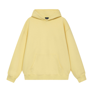 悟空有货基础纯色420G重磅加绒连帽卫衣男女潮牌宽松百搭情侣帽衫