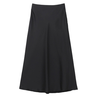 UNFILO可洗缎面设计时尚适宜简约半身裙女ONWARD