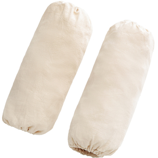 素娘棉麻袖套女上班耐脏办公室工作成人专用羽绒服套袖女款护袖冬