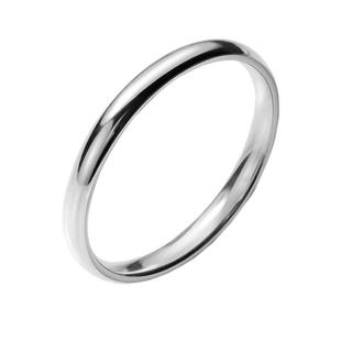 ZUORAN 韩风chic潮流时尚ins简约光面圈圈百搭钛钢不掉色戒指RF43