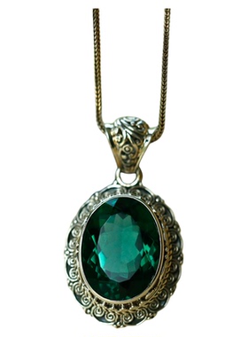 情侣925纯银雕花优雅复古风项坠