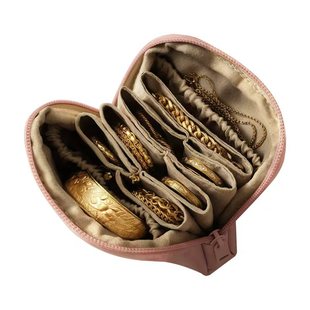 黄金首饰包高级pu皮防水便携式耳环项链手串首饰盒文玩饰品收纳盒