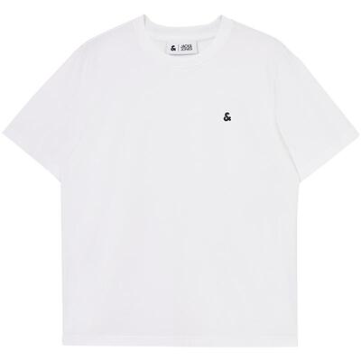 【凉感】杰克琼斯男装春新款基础纯色短袖T恤刺绣LOGO情侣打底衫