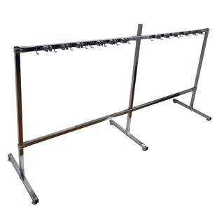 沛晴〔双位联排〕拖把架子挂钩不锈钢扫把卡夹固定卫生保洁收纳架