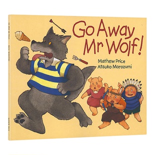 英文原版绘本Go Away Mr Wolf走开大灰狼先生Big Green Monster猜猜我有多爱你Look at Me廖彩杏推荐书单低幼儿童亲子睡前3-6岁