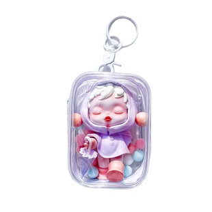 盲盒收纳展示包遛娃包挂件包molly保护壳泡泡玛特周年二代积木熊