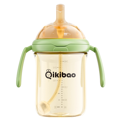 QIKI吸管奶瓶1-3岁大宝宝直饮杯