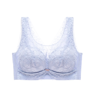 无磁无铁电子厂上班内衣女过安检门薄款大胸显小抹胸防走光文胸罩