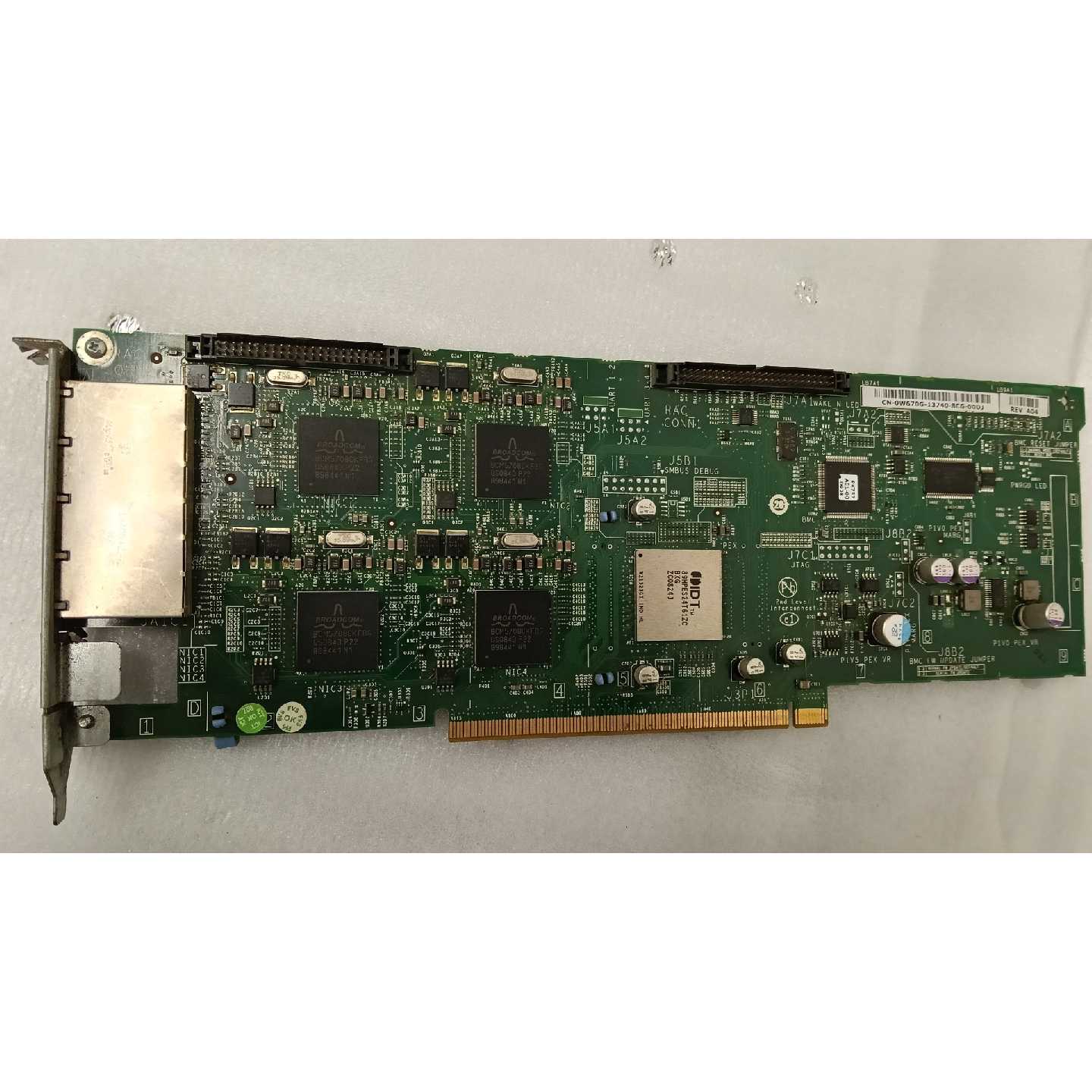 【议价-可维修】 一块DELL R900四口千兆网卡 型号0W670G 实物 /