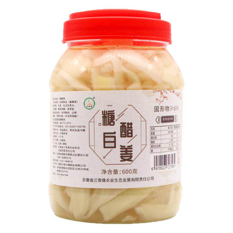 兰香缘安徽铜陵白姜泡菜600g