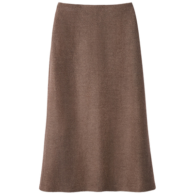 商场同款PURE TOUCH女装25秋冬新款高腰过膝半身裙a字羊毛半裙