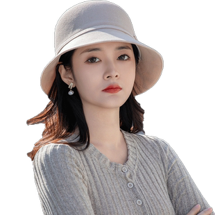 防晒帽子女款2025新款夏季显脸小遮阳帽女时尚洋气夏天太阳渔夫帽