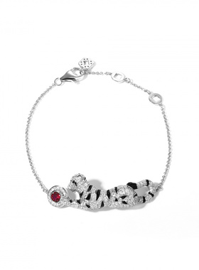 Witther原创设计满钻豹子手链轻奢高级感滴油斑点猎豹手链女小众