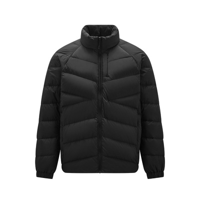 森马三防外套轻薄立领羽绒服男装