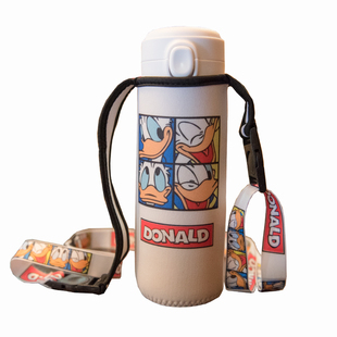 膳魔师象印保温杯套背带手提斜挎通用水杯袋保护套防摔350-500ml