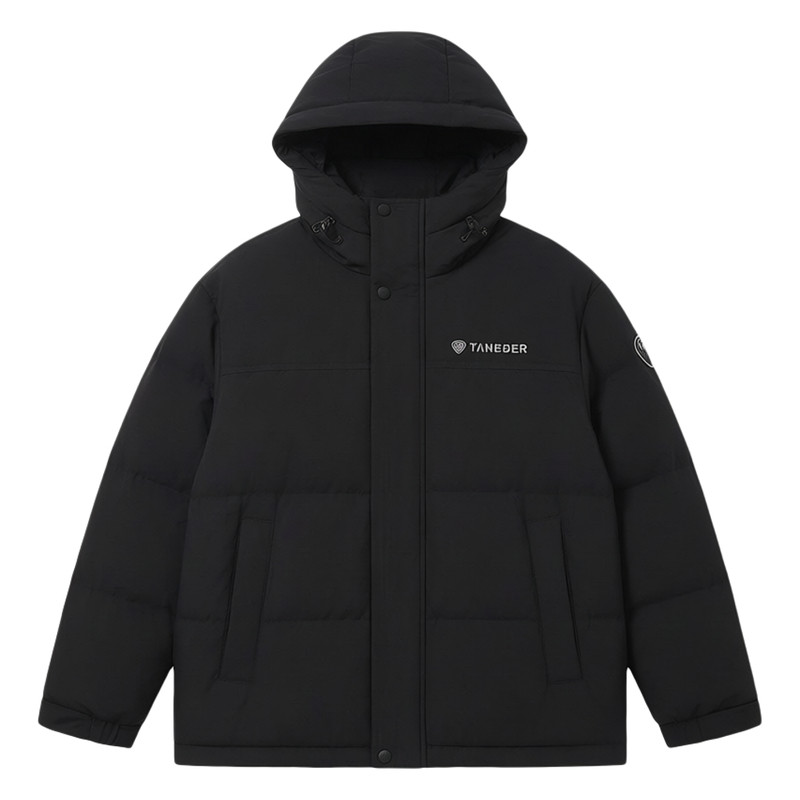 坦博尔2026年新款羽绒服男短款加厚保暖连帽外套秋冬运动户外服