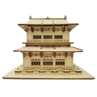 古建筑拼装模型木制 独乐寺观音阁  科普教具 益智玩具