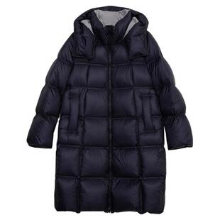 Lavinia2025冬季新款90鸭绒连帽黑色中长款云朵泡芙羽绒服H57Y115