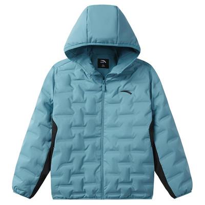 安踏儿童轻薄羽绒服男童连帽外套2025冬季新款中大童保暖上衣羽绒