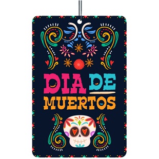 YANGWOOD原创亡灵节车载香水挂件车内香薰香片挂饰清新空气除异味