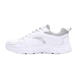 安踏女鞋运动鞋冬季新款防水休闲鞋正品女士软底小白鞋皮面跑步鞋