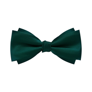 MRCOLOR凯乐先生男士领结婚礼墨绿橄榄绿牛油果绿双层经典蝴蝶结