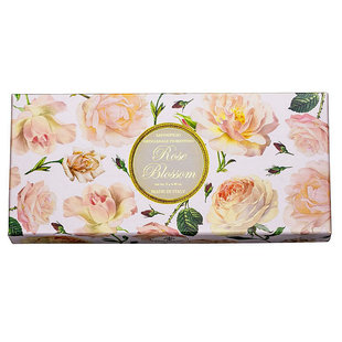 意大利进口SAPONIFICIO菲罗迪诺绽放艺术玫瑰沐浴皂礼盒125gx3块