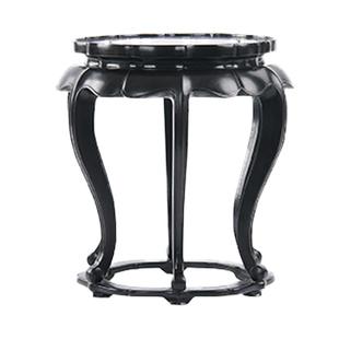 红实木紫光檀黑檀花梨木梅花圆几微型盆栽玉器香炉茶壶花盆景底座