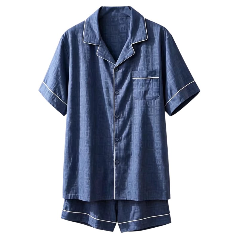 香蜜闺秀男士牛奶丝家居服套装