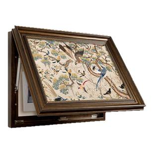 法式中古风电表箱装饰画免打孔餐厅配电箱遮挡挂画高级感2025新款