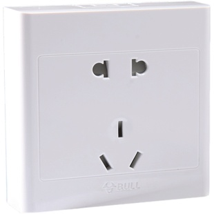 公牛明装插座面板16a多孔5五孔插墙面明线明盒10A墙壁家用带开关