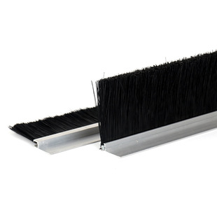 定做铝合金尼龙条刷除尘防尘清洁密封扶梯塑料刷不绣钢丝打磨除锈