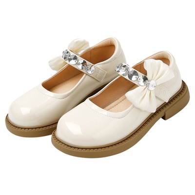 千百度女童时尚百搭小皮鞋