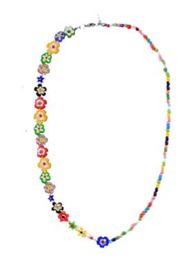 热巴同款小雏菊项链琉璃花朵颈链